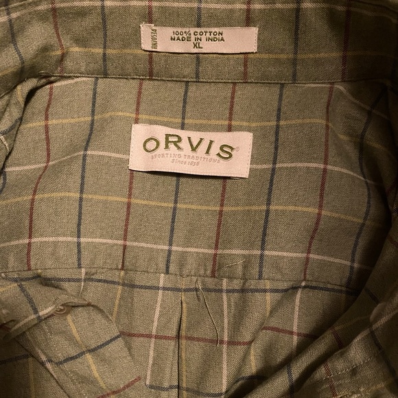 Orvis Men’s Large long sleeve flannel shirt. 100% cotton. - Picture 5 of 5